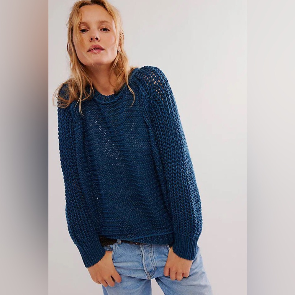 Free People Essential Linen Crew Sweater